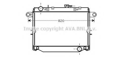 PRASCO TO2353 Radiator, engine cooling